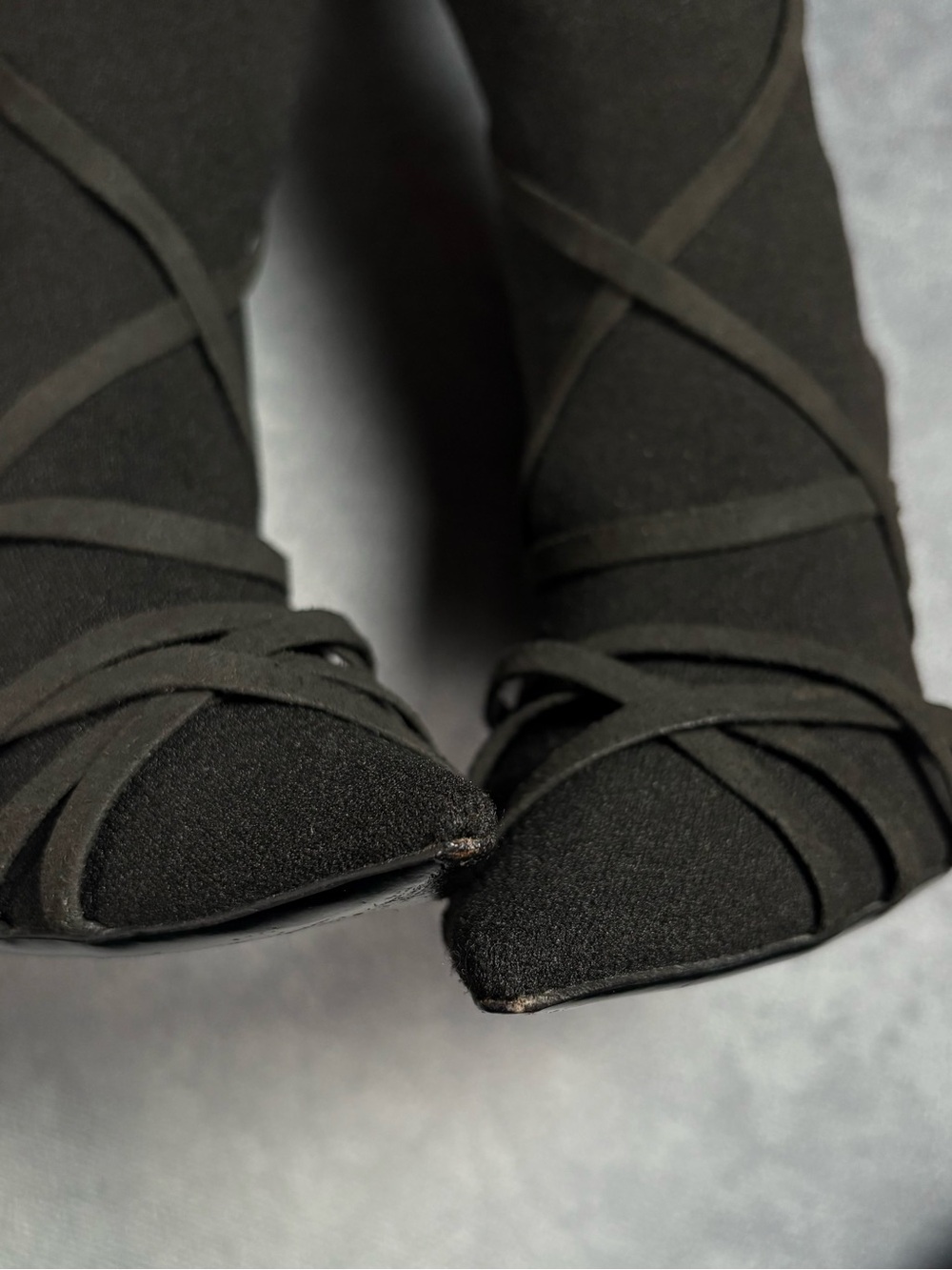 Unravel Project by Ben Taverniti Black Lace Up High Stiletto Sock Boots RRP1600$ - Picture 15 of 16